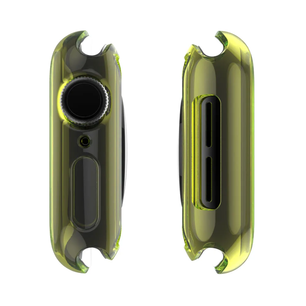 Мягкий чехол из ТПУ для Apple Watch Series 4 Case 40 мм 44 полный защитный Экран Защитная