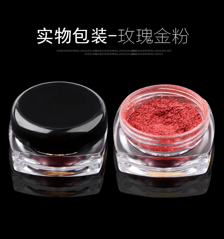 Manicure Magic Mirror Effect Powder Rose Gold 2G-Mirror People Fish Meal Very Fine Laser Nail Polish Shimmering | Красота и здоровье