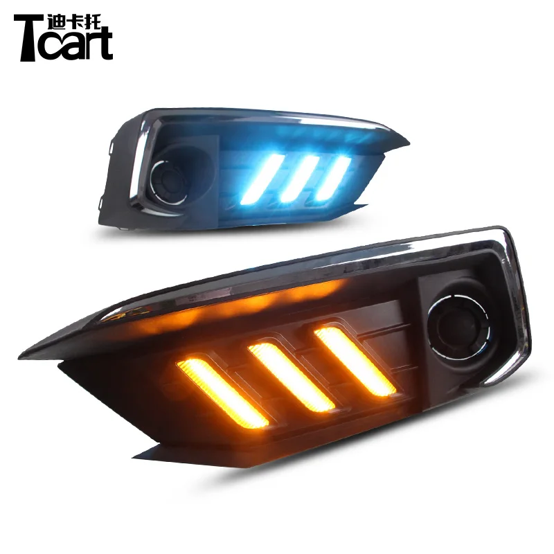 Tcart для Honda Civic 2018 2019 12V светодиодные дневные ходовые огни дневного светильник
