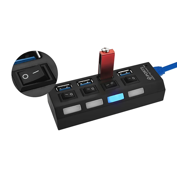 4 порта USB 3,0 разветвитель usb-хаб для настольного ноутбука usb-хаб 3,0 Настольный разветвитель USB3.0 концентратор док-станция Мульти USB ПК Компьютерные аксессуары