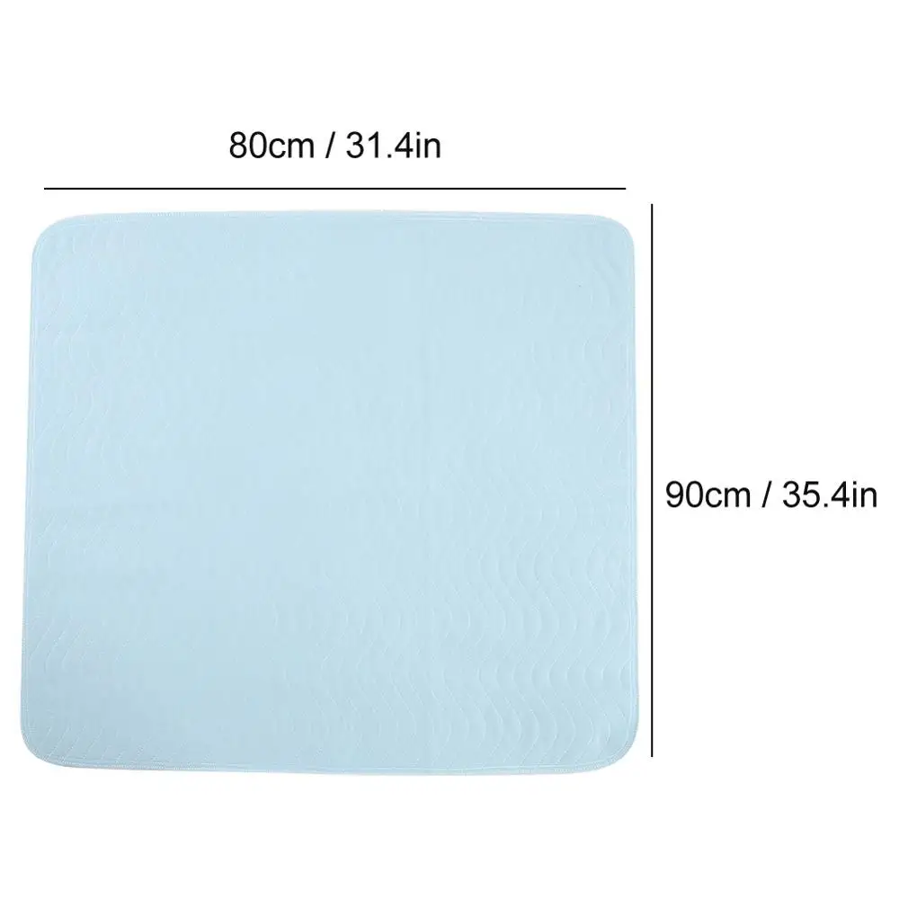 

3Pcs 80 x 90 Extra Absorbent Polyurethane bed Pad Washable Waterproof Bed Underpad Reusable Adult Baby Elderly Patient Pad Mat