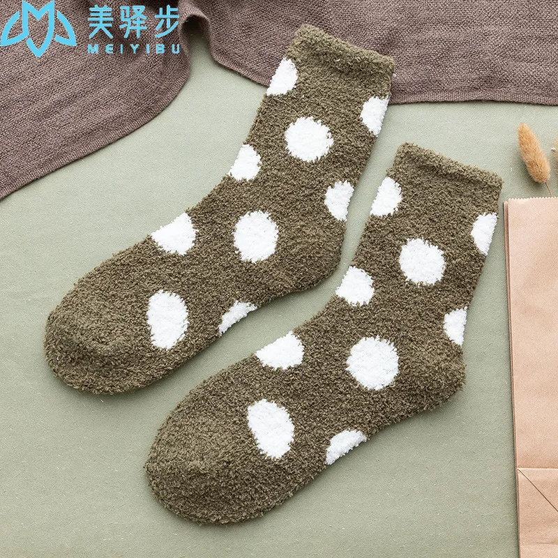20 пары/компл. женские зимние носки коралловые женские носки в японском стиле осенние женские носки оптом от AliExpress RU&CIS NEW