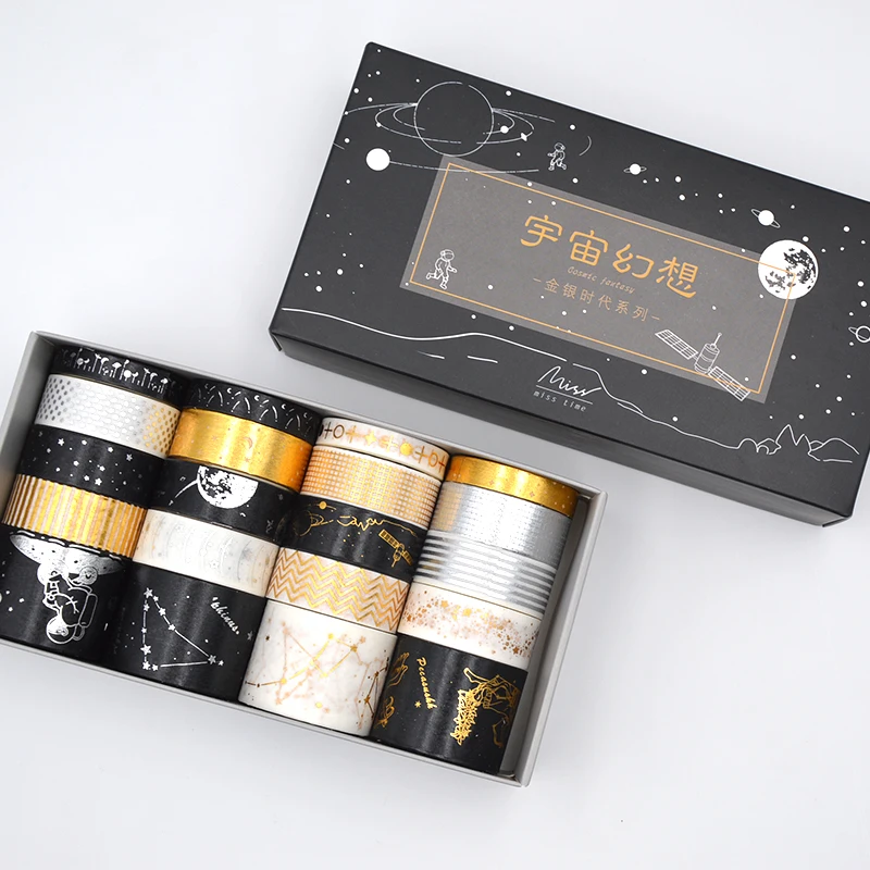 20 рулонов/лот Foiling Universe набор декоративного скотча Васи сделай сам Ремесло
