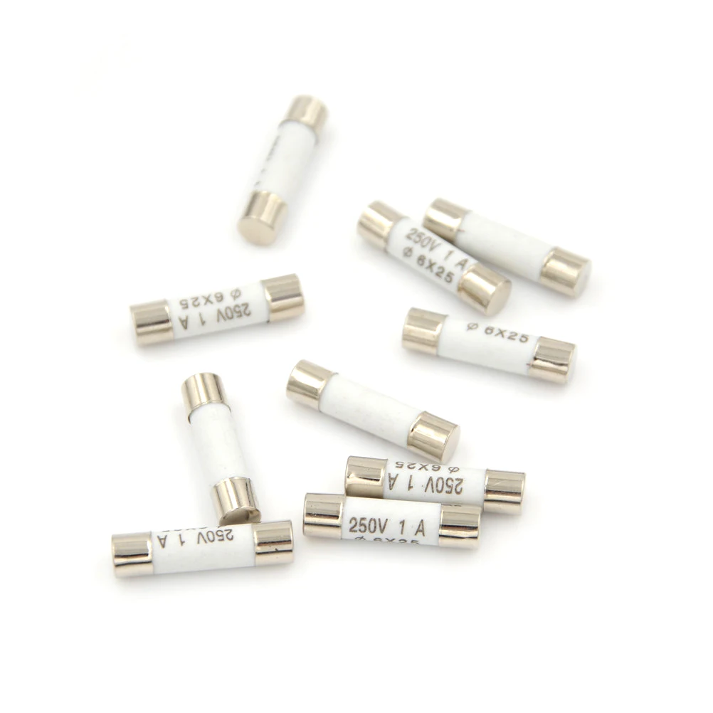 

10PCS New 6*25mm Ceramic Fuse Tube Fuse 6x25mm Fast Blow Ceramic Fuse 250V 1A