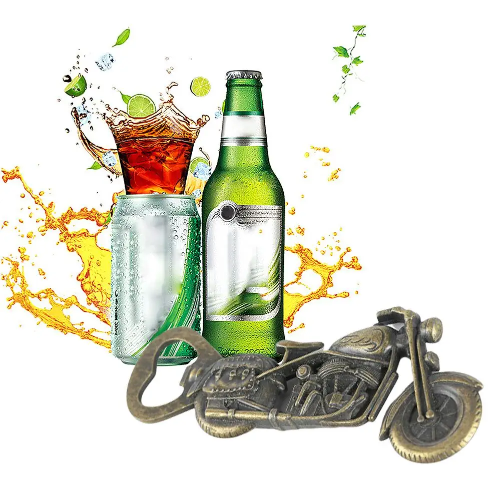 

Vintage Metal Motorcycle Beer Bottle Opener Holiday Party Gift Bar Kitchen Tool