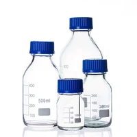 50ml 2000ml screw cap blue screw cap glass reagent for laboratory utensils medical supplies laboratory glass reagent bottle