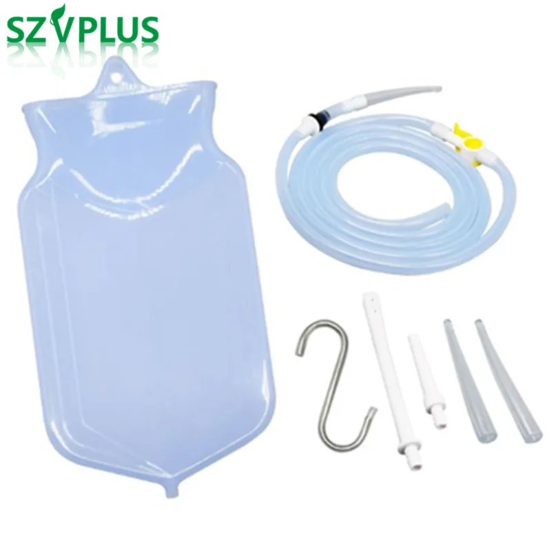 

Комплект для клизмы, наборы сумок для очистки толстой кишки с силиконовым шлангом, очиститель для вагины, промывка, промывка при запорах