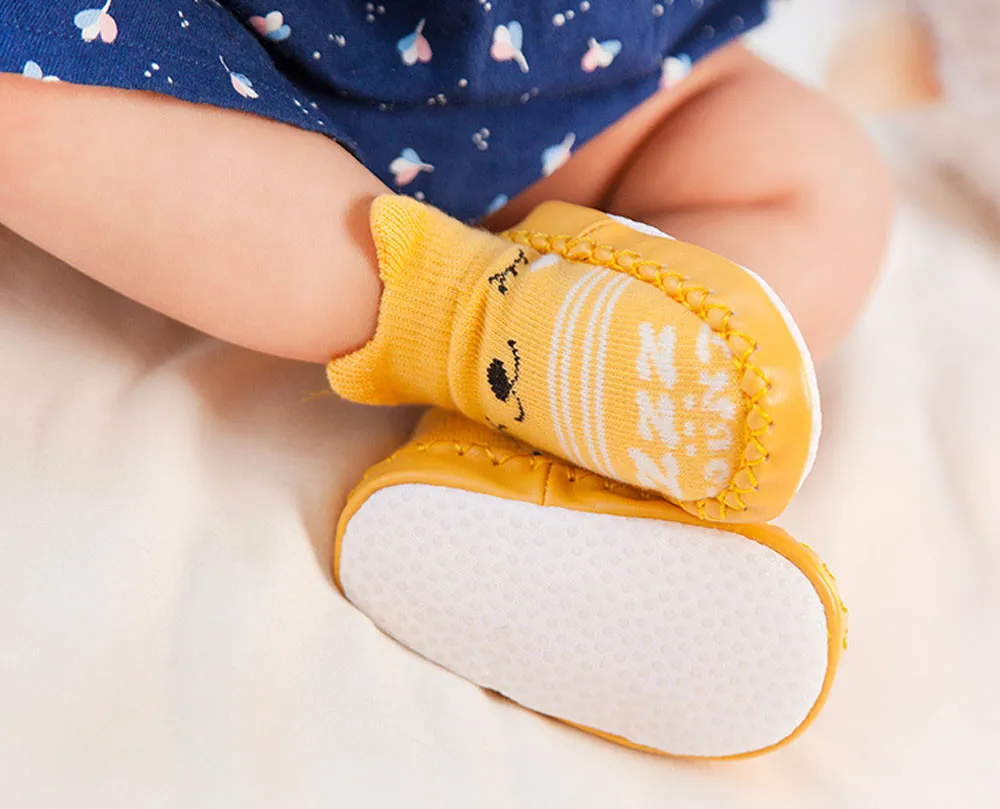 

Baby Socks Cartoon Newborn Baby Girls Boys Socks Slipper Bell Shoes Boots Toddler Shoes