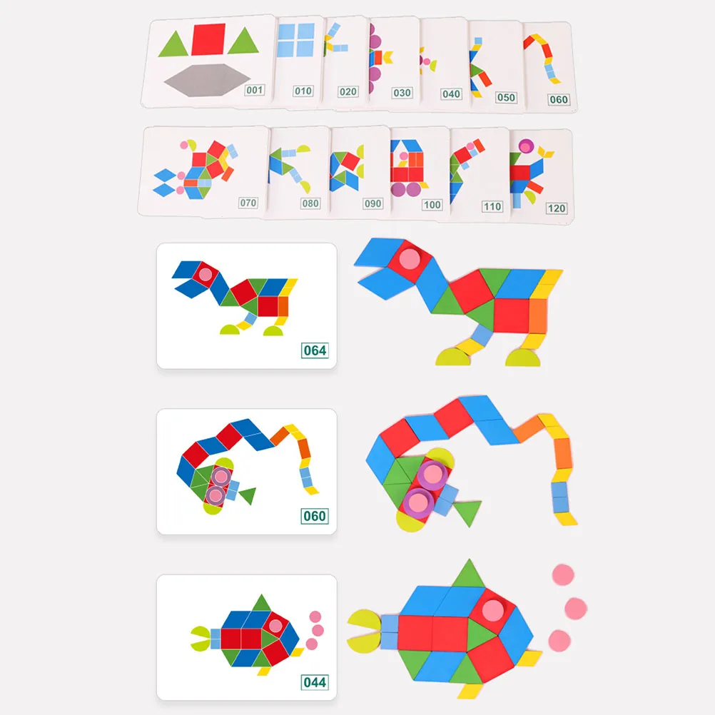 Животные деревянные головоломки доска набор Красочные Детские Обучающие