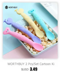 WORTHBUY 304 Нержавеющая сталь десертная ложка для детей Торт Мороженое Ложки, кухонные принадлежности ужин в ресторане суп совки