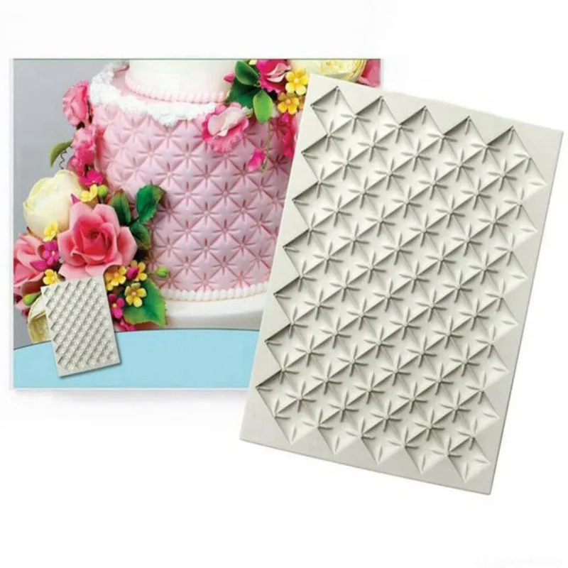 

Fondant Cake Mold Knitting Embosser Mould Cake Decorating Tools Sugarcraft Cake Border Decorating Mold Silicone Molds For Baking