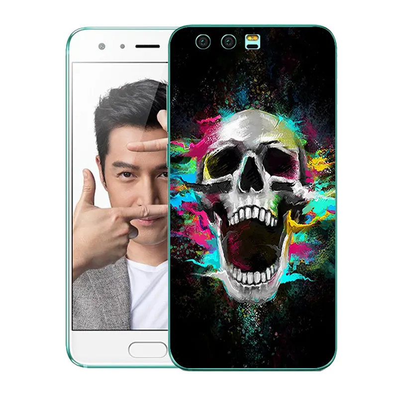 Силиконовый чехол для Huawei Honor 9 чехлы с вырезами и принтом Премиум мягкие из ТПУ