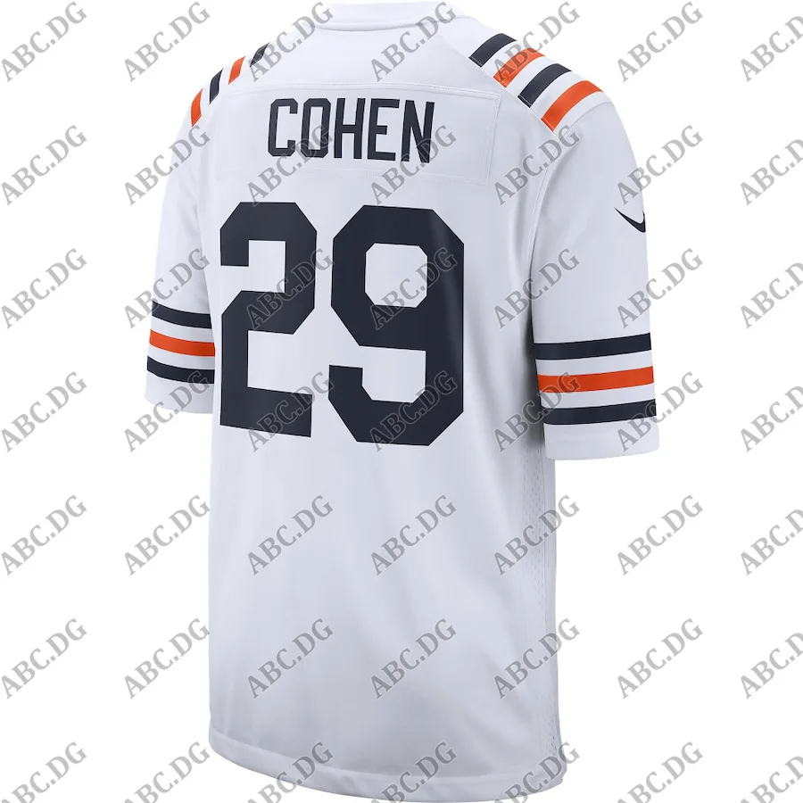 

Customized Stitch Men Women Kid Youth Chicago Tarik Cohen White 100th Season Alternate Classic Player Game Jersey 4XL 5XL 6XL