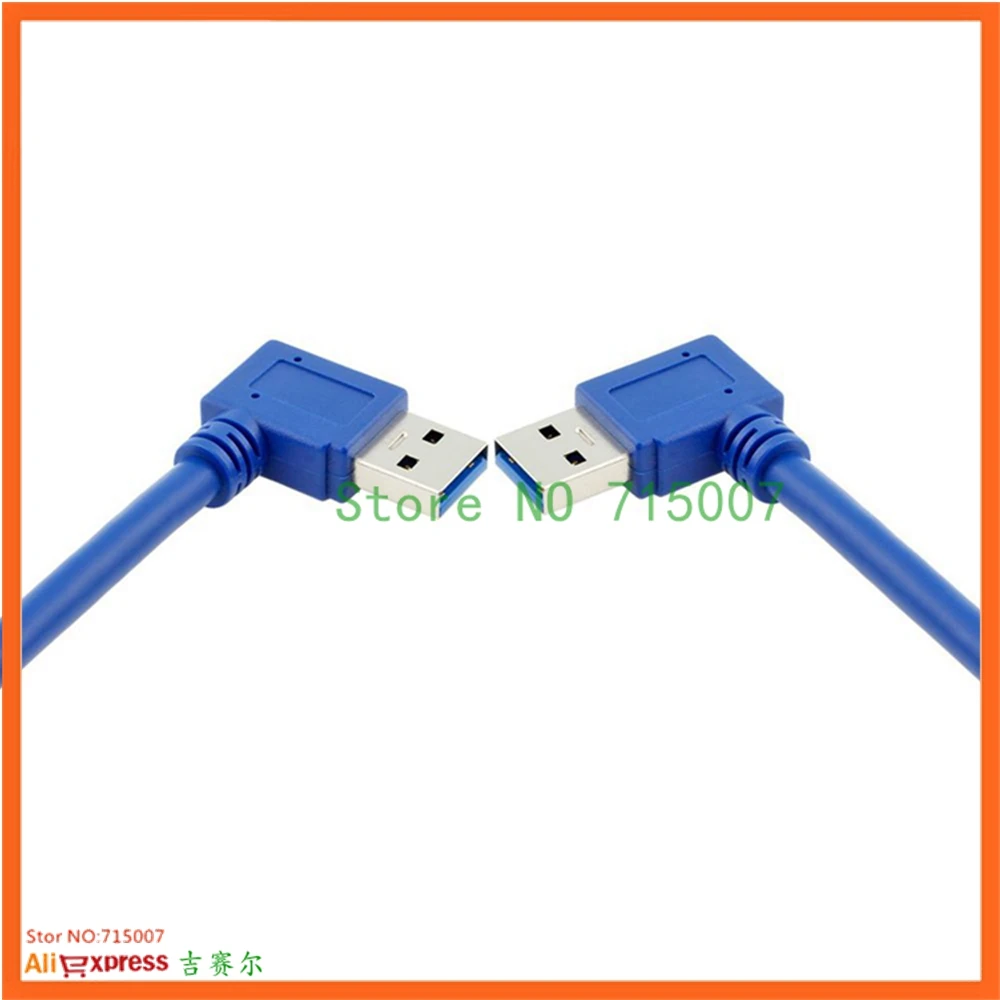 USB3.0 USB 3.0 Type A Male 90 Degree Left Angled to Right Extension Cable Straight Connection 50cm 0.3m | Электроника