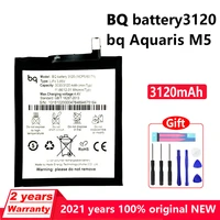 new original 3120mah in stock phone battery for bq aquaris m5 phone genuine batteries bateria with gift toolstracking number