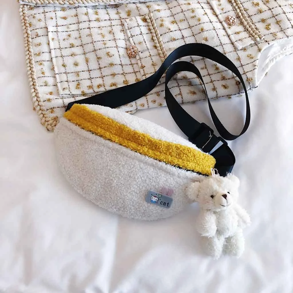 Aelicy модная плюшевая Женская поясная сумка зимняя для телефона Детская 1220|Поясные