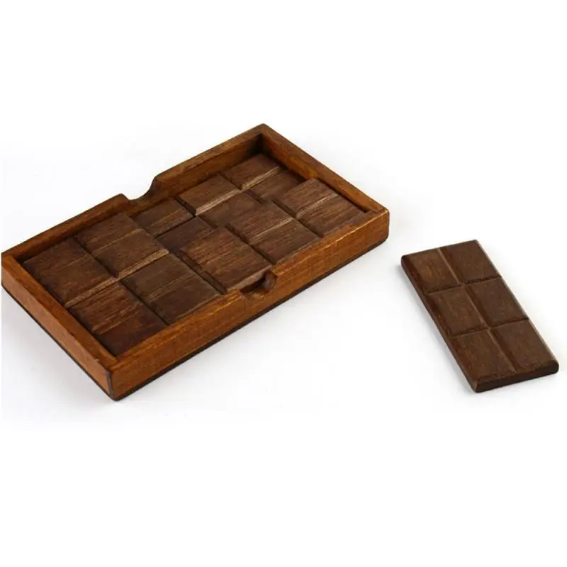 

Chocolate Box Classical Simulation Chocolate Wooden Puzzle Assembled Toy Magic Box Puzzle Block Jigsaw Puzzle Games Toys