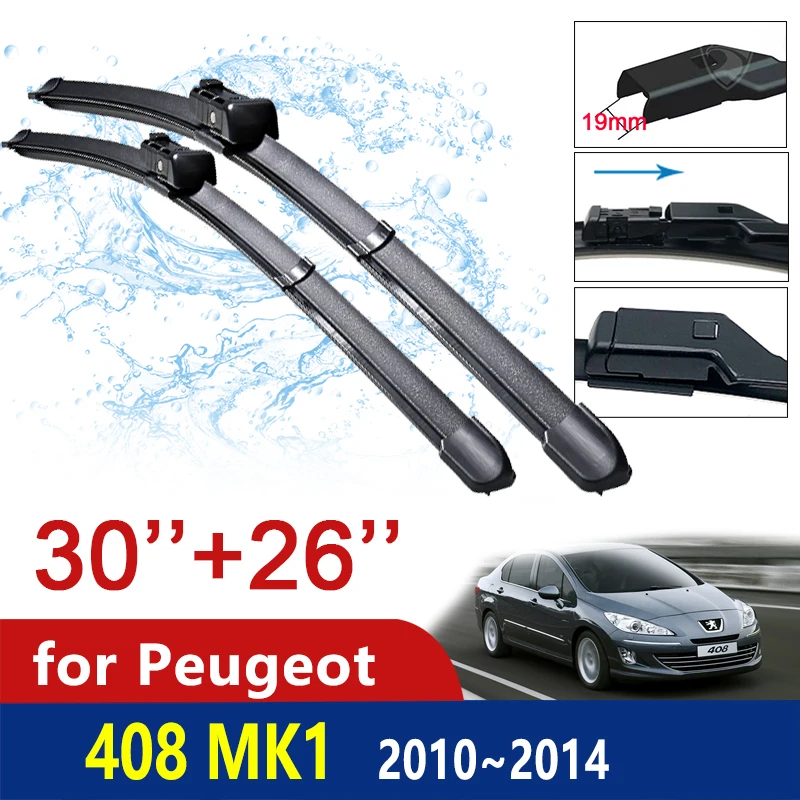 

Автомобильные щетки стеклоочистителя лобового стекла автомобиля для Peugeot 408 MK1 2010 2011 2012 2013 2014 лобового стекла стеклоочистители автомобильные аксессуары наклейки