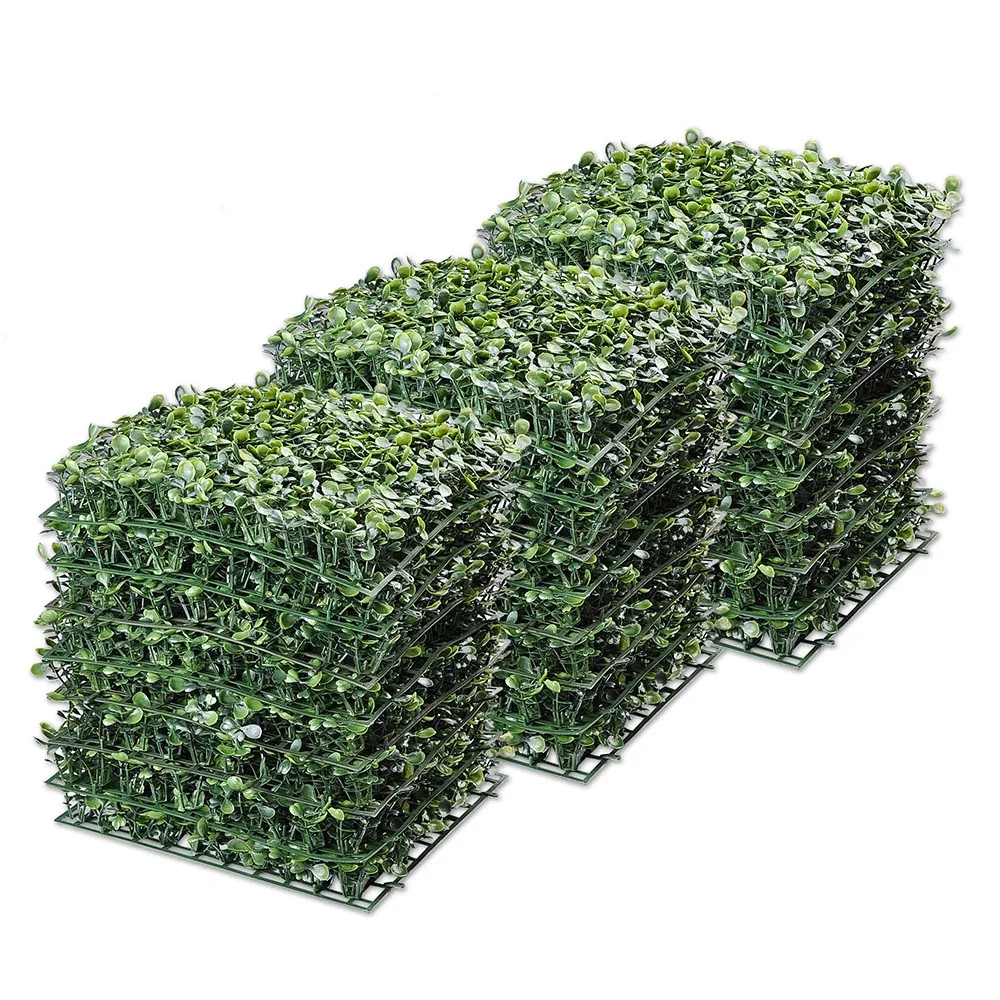 Yescom 24 Pack 10 &quotx 10" искусственная самшитовая изгородь коврик с кабельные стяжки