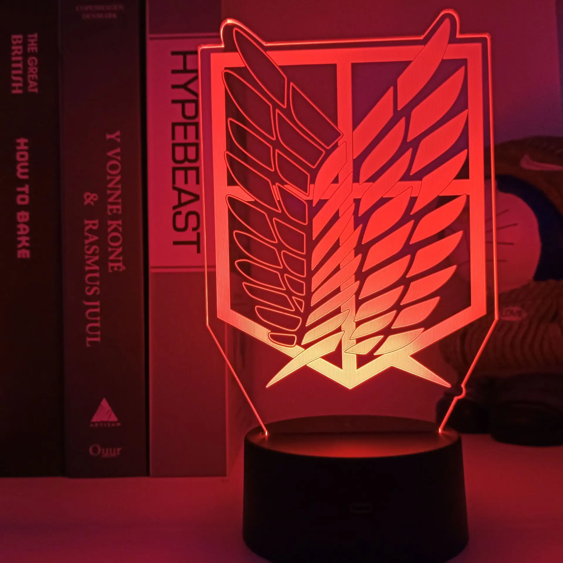 

Anime Attack on Titan 3D illusion Lamp Home Night Light LED Children Kids Boys Gift Manga Japanese Anime Bedroom Desk Lamp Xmas