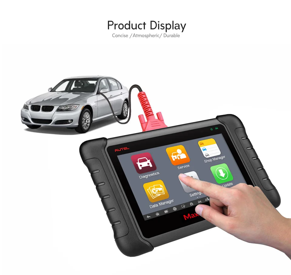 Autel MaxiDAS DS808 OBD2 сканер автомобильный диагностический инструмент OBDII OE-уровень двунаправленный контроль ключ программист код считыватель PK MK808
