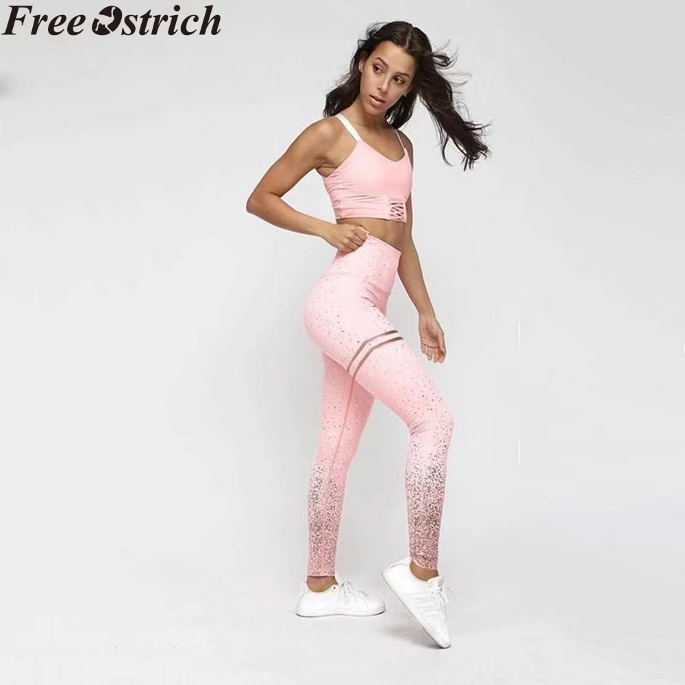 Новинка хит продаж женские леггинсы с золотым принтом высокая талия без