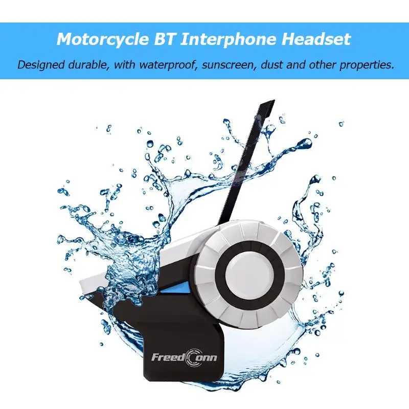 Горячая продажа мотоциклетный шлем Интерком FreedConn T Rex гарнитура беспроводная