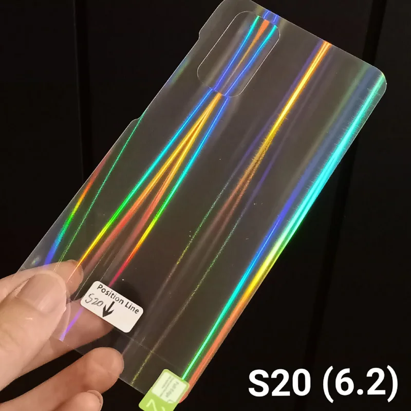 Модная прозрачная лазерная наклейка на заднюю панель телефона Samsung S20 Ultra Plus NOTE 9