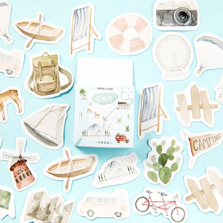 46 шт./корт. Lovely MOMO серия бумажных наклеек Diary Декоративные DIY ручные наклейки