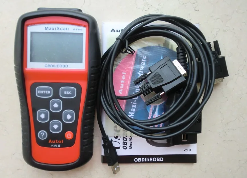 Автомобильный сканер MaxiScan MS509 OBDII/EOBD OBD2 автомобильный считыватель кодов рабочий