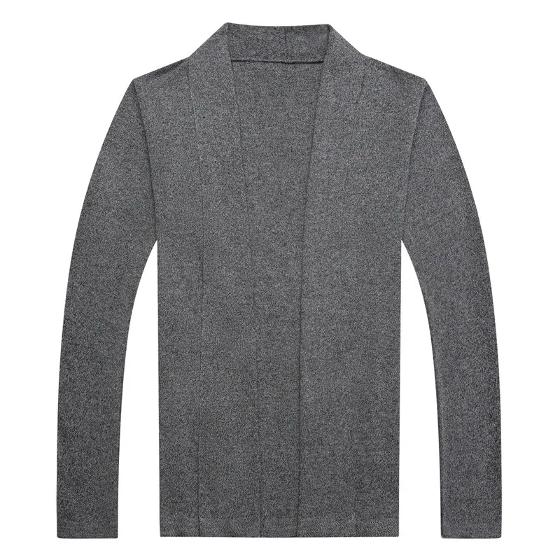 

Осенний и зимний новый мужской вязаный кардиган с длинными рукавами, корейская мода, Повседневный, без пряжки, сплошной цвет, дикая куртка