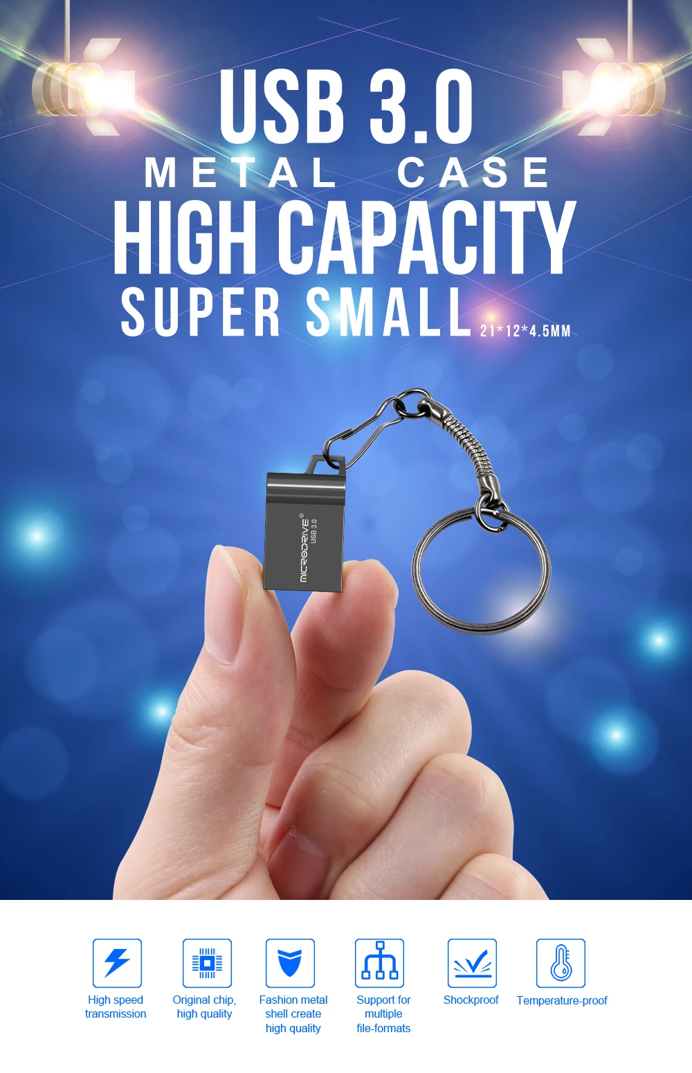 Супер мини-usb 3,0 Флешка 16 ГБ 32 ГБ 64 Гб 128 usb-флэш, совместимо с ПК и смартфоном флеш-накопитель флэш-карта памяти usb флешка u-диск