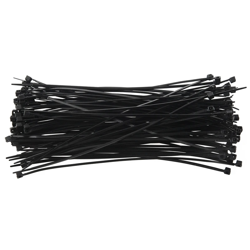 100 Pcs 150 x 1.8mm Electrical Cable Tie Wrap Nylon Fastening Black | Строительство и ремонт