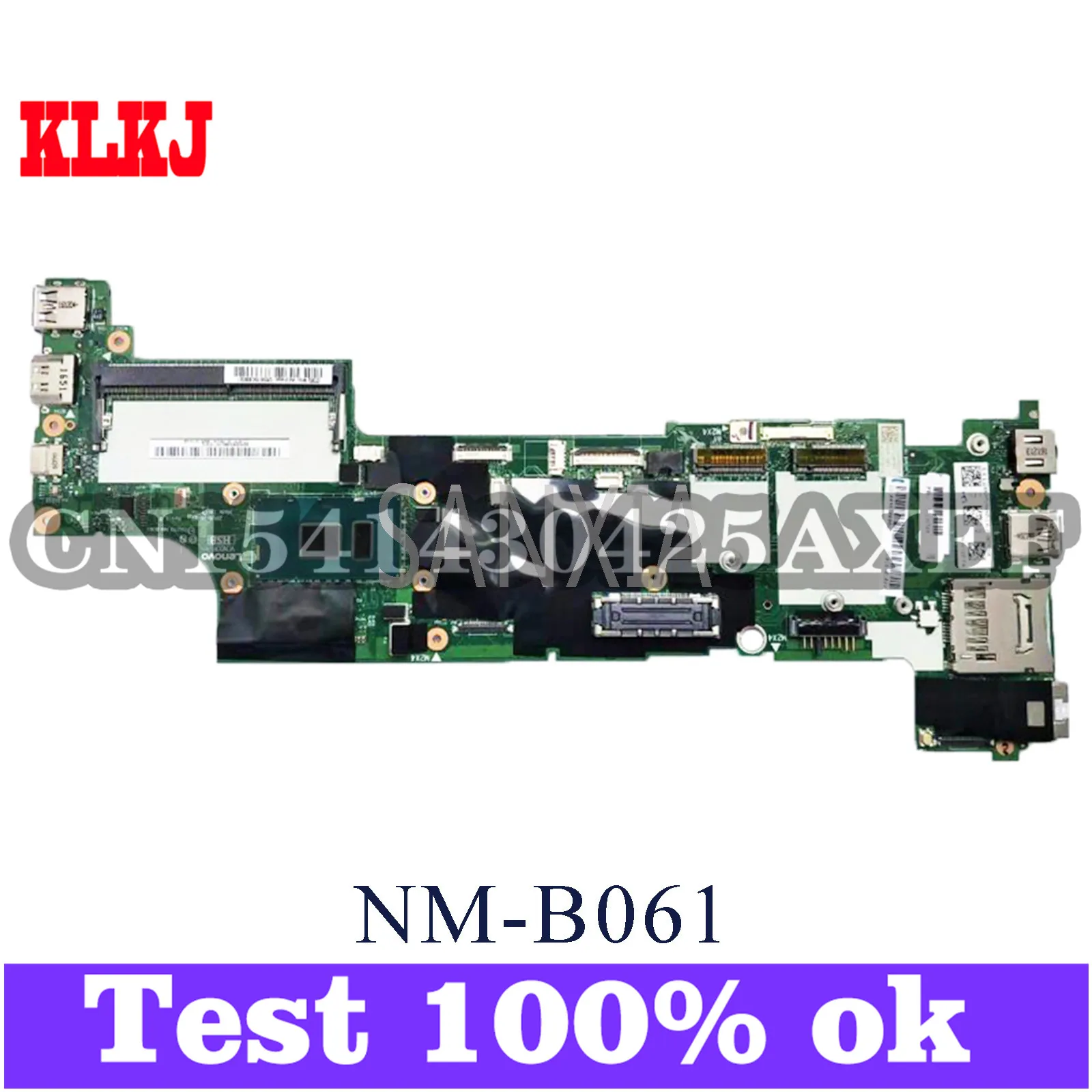 

KLKJ NM-B061 Laptop Motherboard For Lenovo ThinkPad X270 Original Mainboard I5-7200U