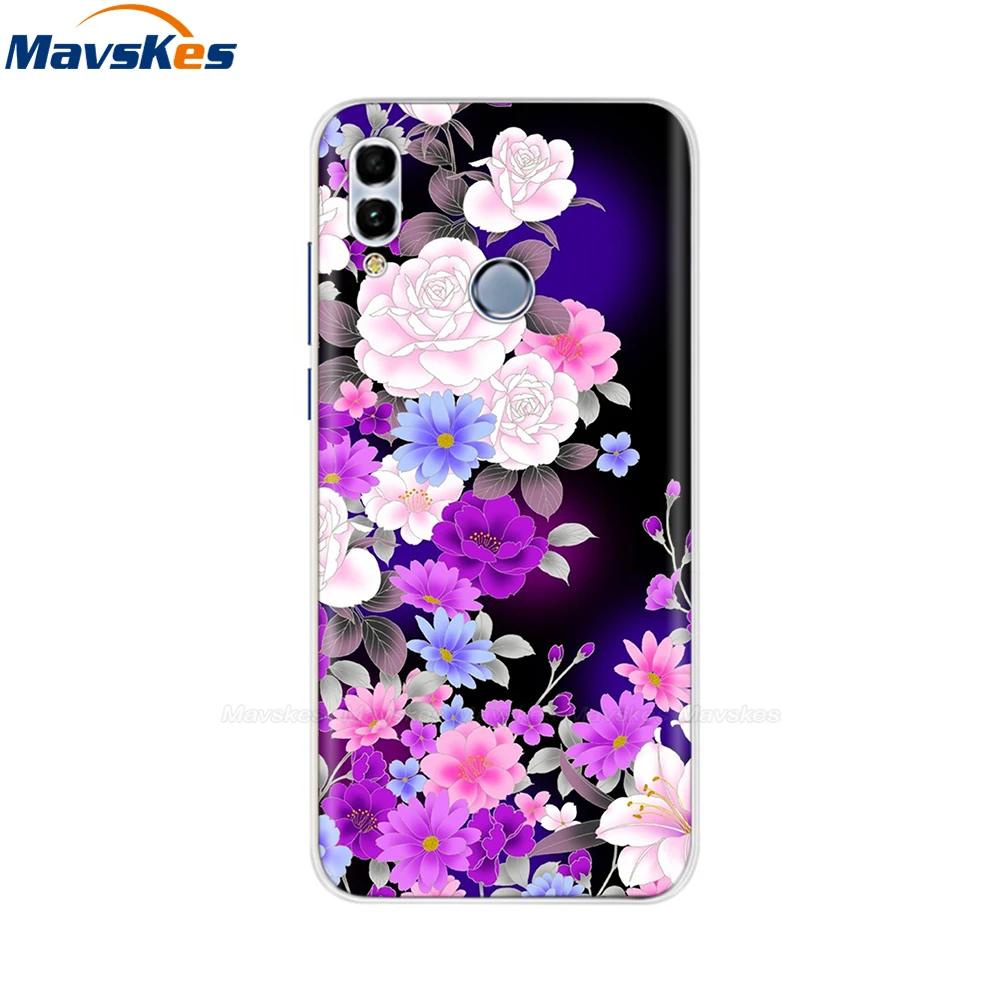 for Huawei Honor 10 lite Silicone Soft TPU Cover case huawei Honor10 Lite Clear soft tpu flower cover | Мобильные телефоны и
