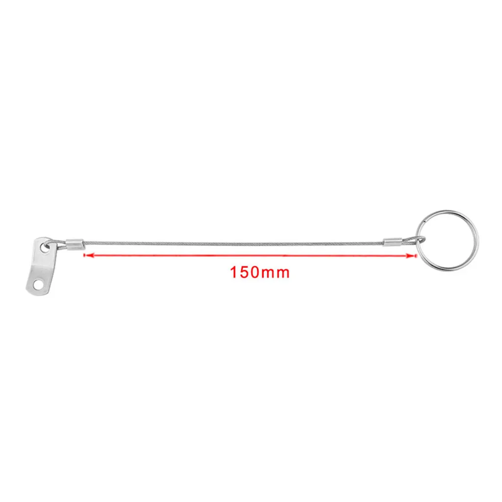 

Quick Release Pin W/ 150mm Lanyard Marine 316 Stainless Steel - Bimini Top