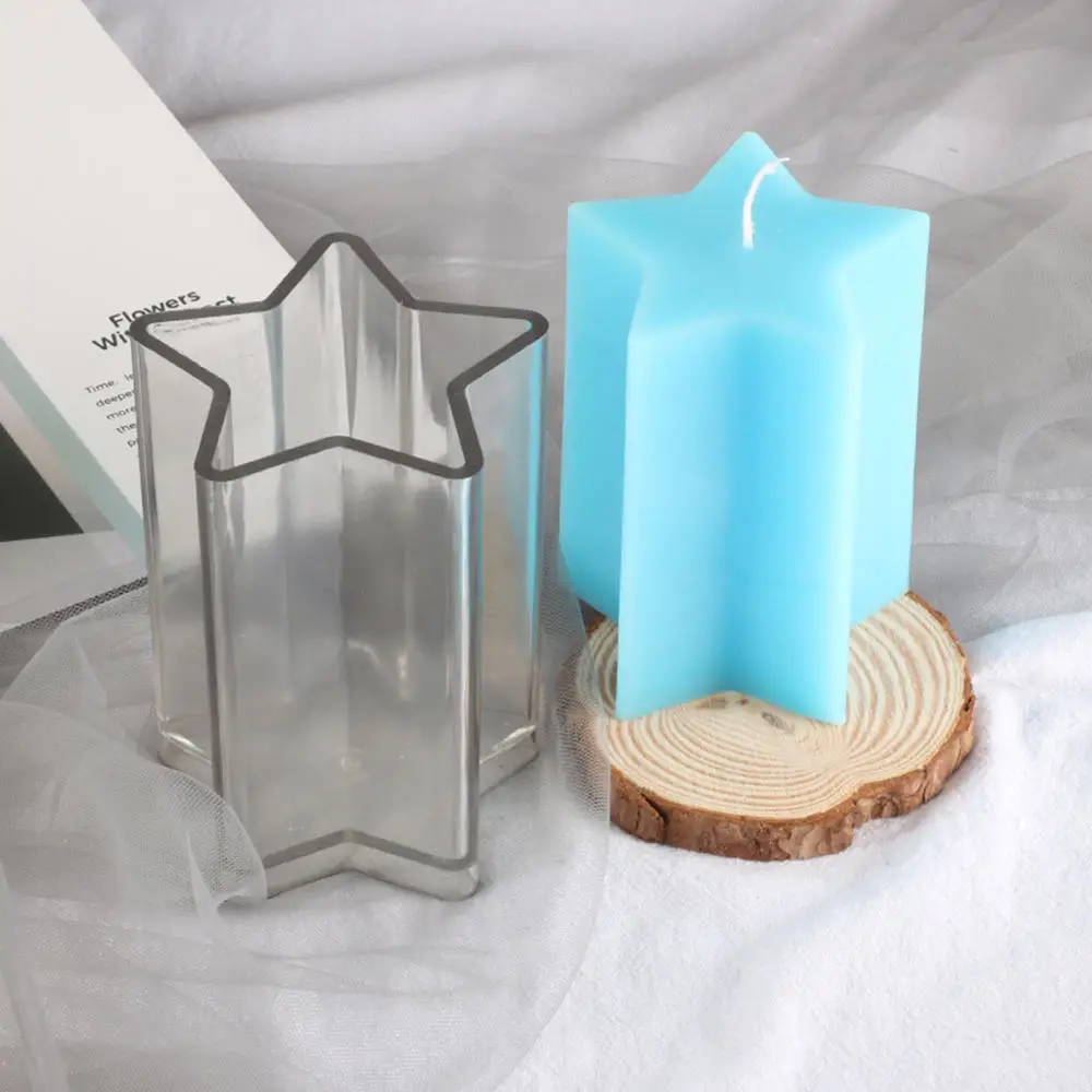 

DIY Handmade Candle Making Kit Five-pointed Star Aromatherapy Clay Resin Soap Mold Candle Mold Handicrafts Making