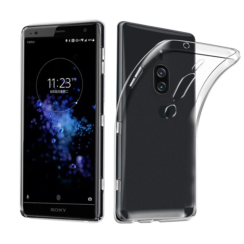Оригинальные прозрачные силиконовые чехлы для Sony Xperia XZ2 Premium H8166 H8116 5 8 &quot мягкий