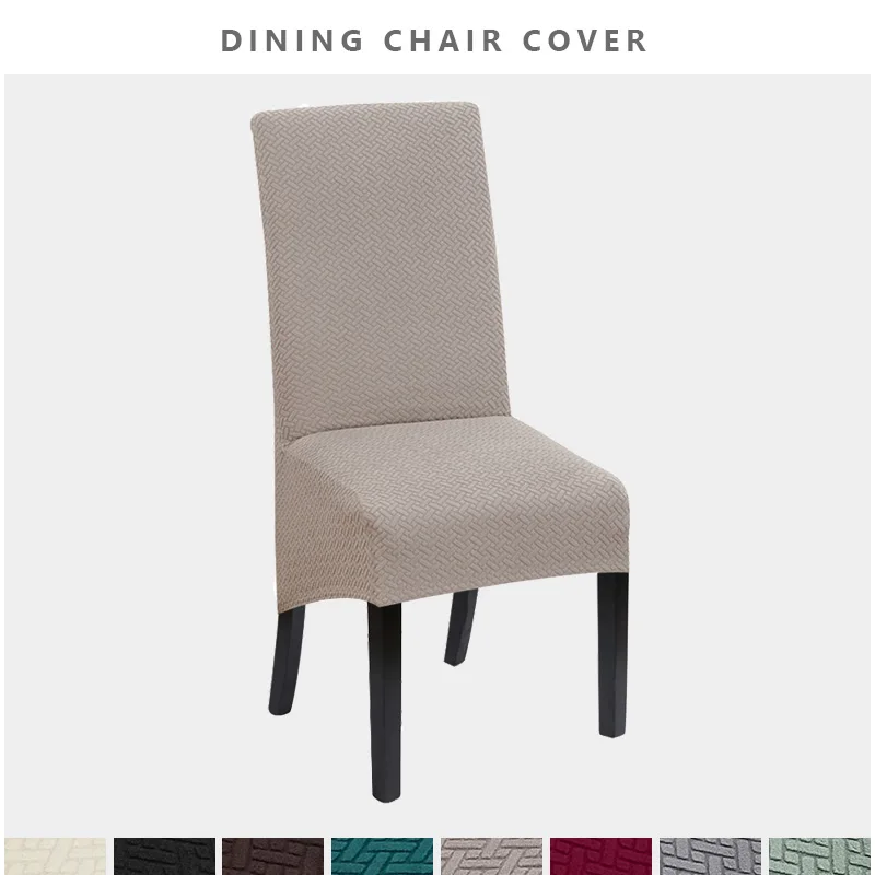Жаккардовый растягивающийся чехол на стул для столовой стрейчевый стульев кухни