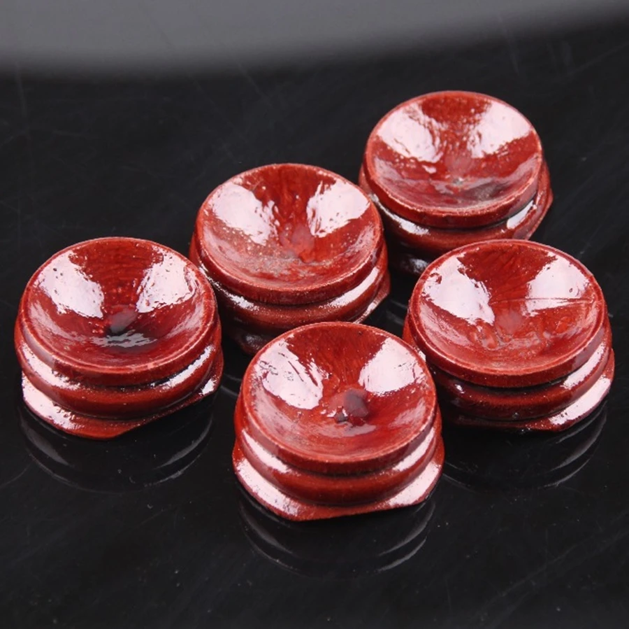 Красная патина Деревянная Башня подставка Подиум удерживающая Хрустальная