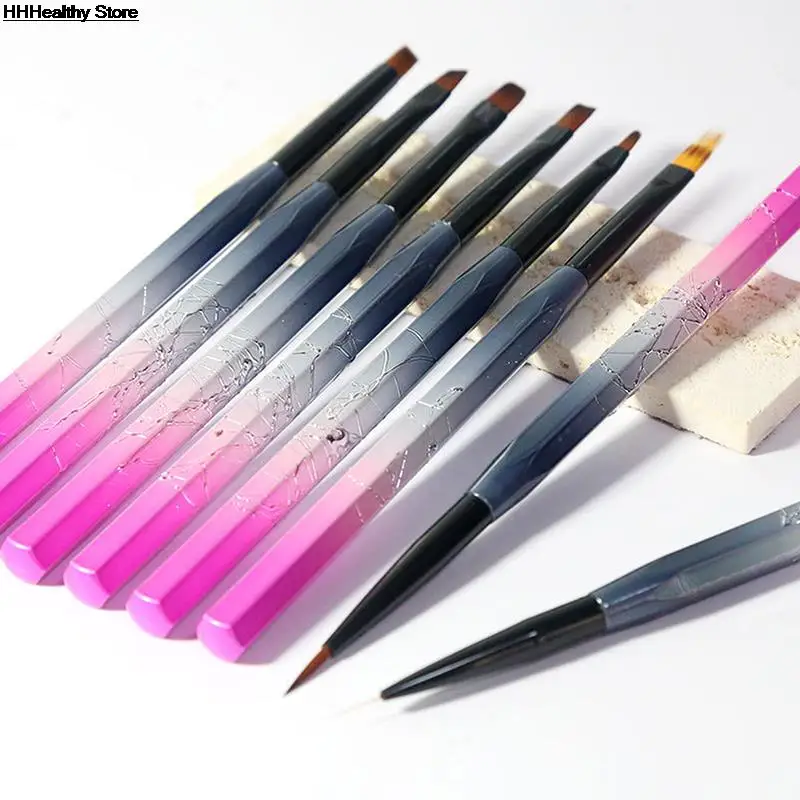 

Gradient Nail Art Brush Manicure UV Gel Polish Draw Paint Pen Acrylic Hair Nail Brush DIY Nail Equipment Nail Tools Pen Brushes
