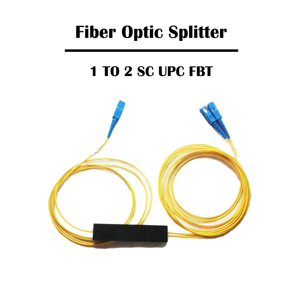 10 шт./лот SC UPC/APC SM одномодовый FBT оптоволоконный сплиттер FTTH 2 0 мм кабель 1 м