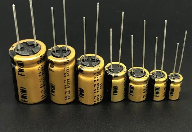 30 teile/los Original nichicon FW serie fieber audio aluminium-elektrolyt-kondensator freies verschiffen