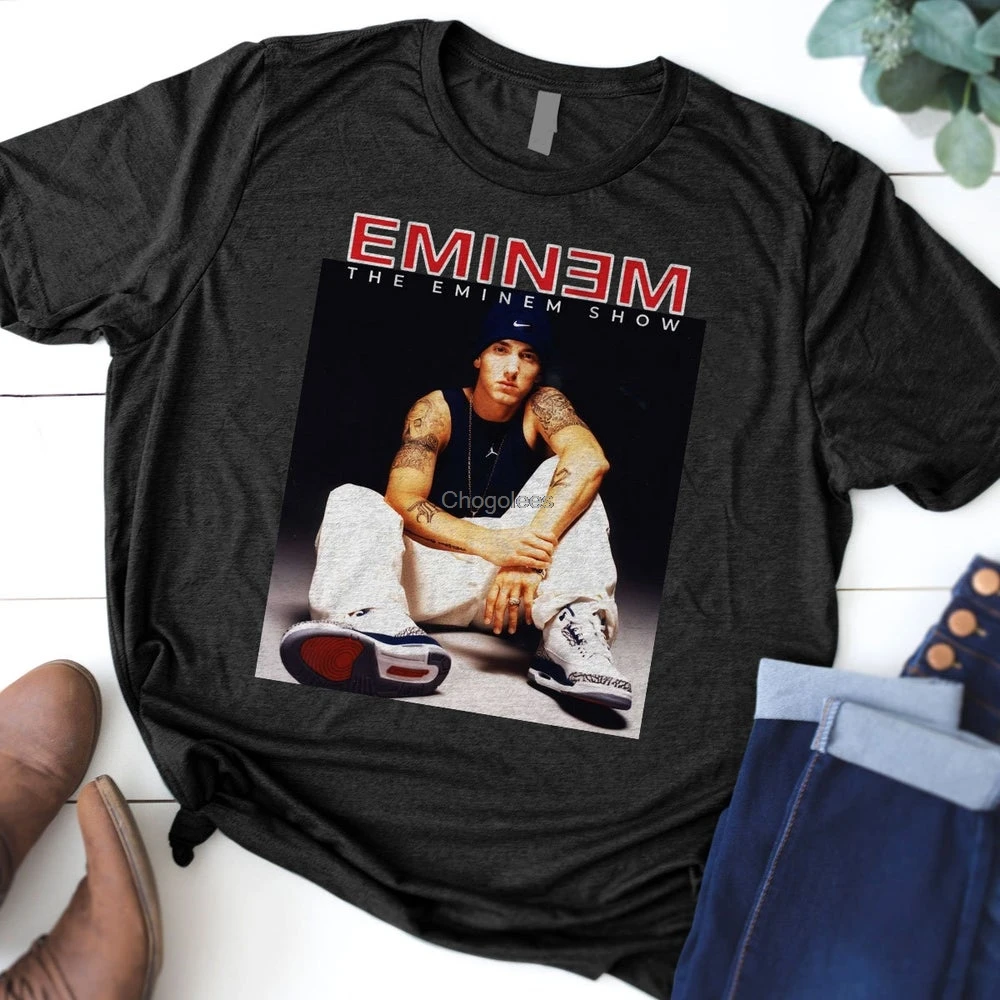 Футболка Eminem футболка с эмблемой шоу Эминема лучшая подарок фанату рэп Бог для