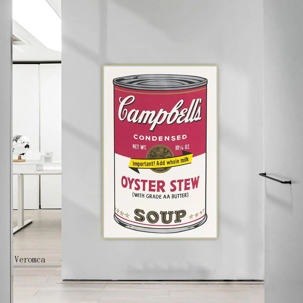 Художественная Картина на холсте с изображением супа Кэмпбелла | Дом и сад