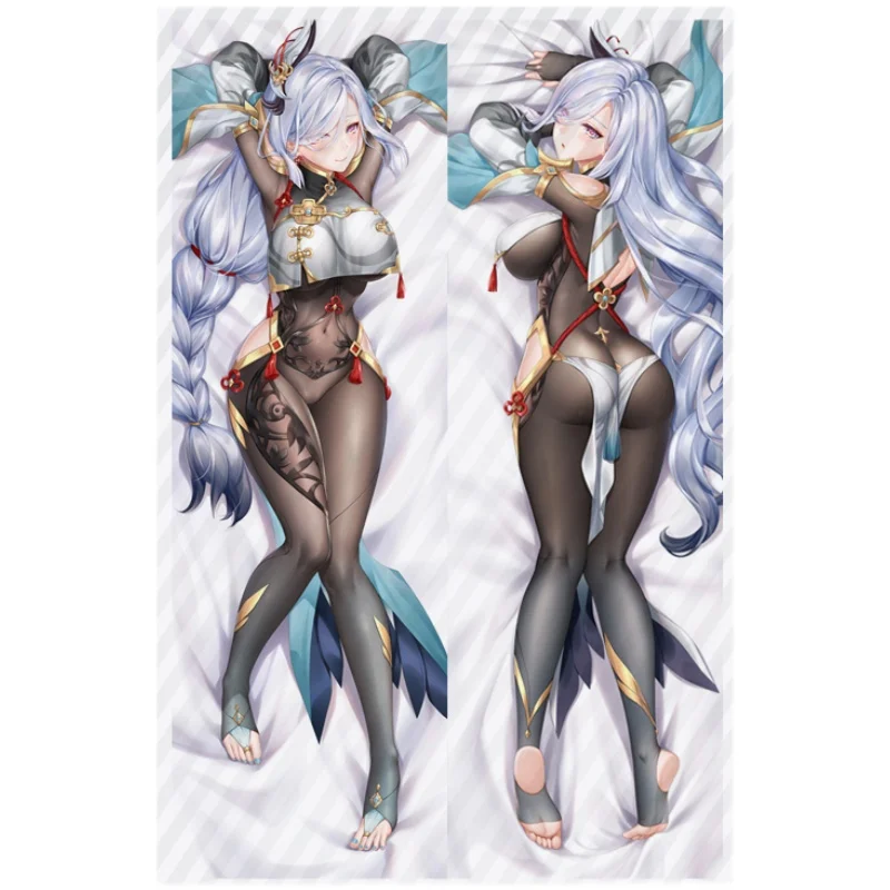 Наволочка с длинной подушкой для косплея дакимакура из аниме Game Genshin Impact Shen He |