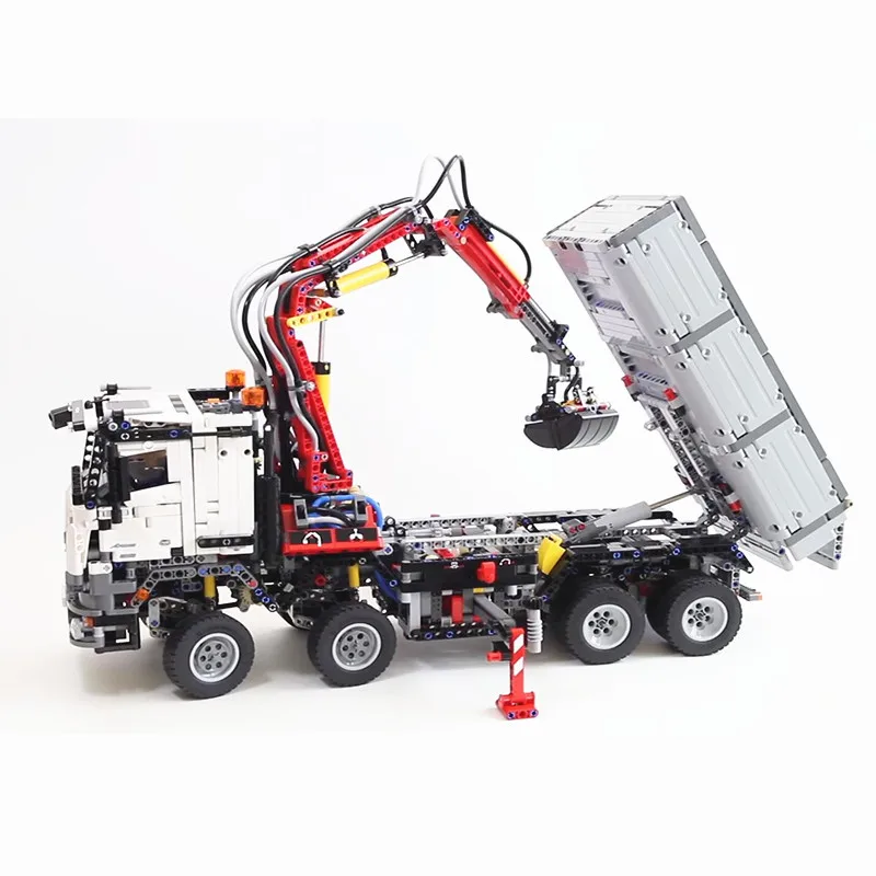 20007 20005 Technic моторизованный экскаватор 1123 шт совместимый 8043 3245 RC строительные блоки для грузовиков кирпичи с мотором