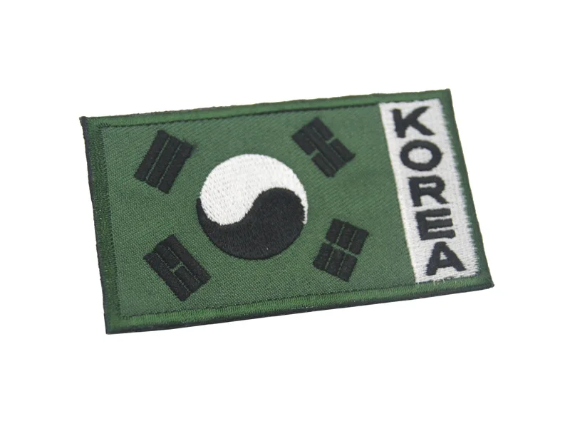 1 шт. Вышитый Флаг корейских нашивок для одежды нарукавники эполета бейдж дизайн