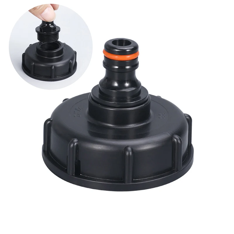 

Tank Tap Adapter S60*6 Coarse Thread 1/2'' 3/4'' Water Connector Durable IBC Tank Tap Fitting Adapter Replacement Accessories