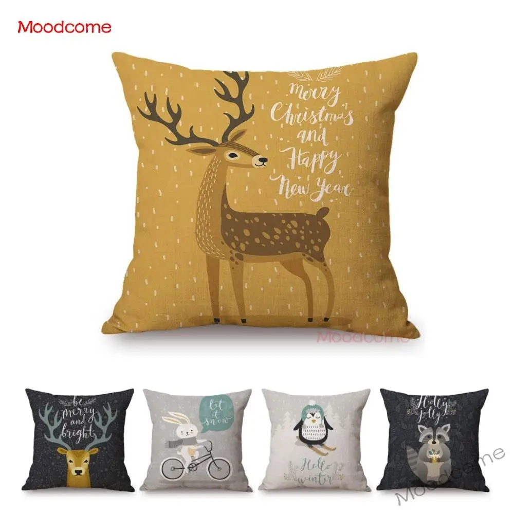 Симпатичные чехлы с изображением лесных животных енодов птиц оленей